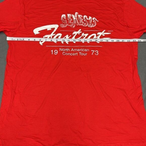 Genesis Foxtrot Tour Men’s Red Short Sleeve T-Shirt Size XL - Picture 4 of 8
